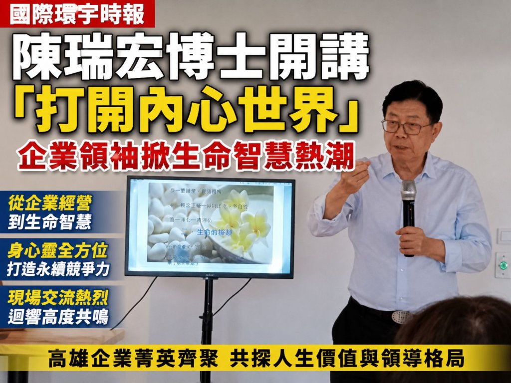 陳瑞宏博士開講「打開內心世界」　企業領袖掀生命智慧覺醒潮