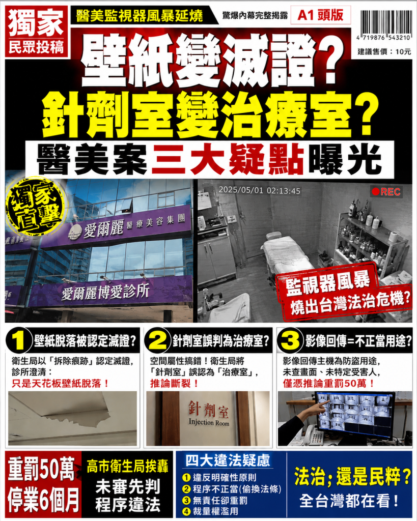 壁紙變滅證？針劑室變治療室？醫美案三大疑點曝光