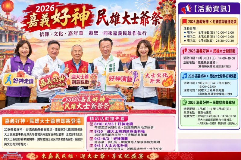 2026「嘉義好神」民雄大士爺祭