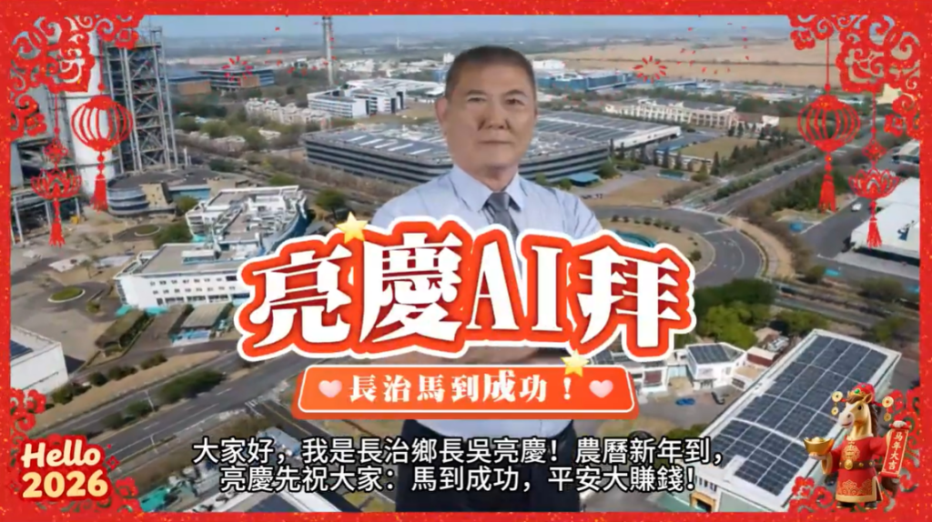 亮慶提早向各位鄉親們拜年