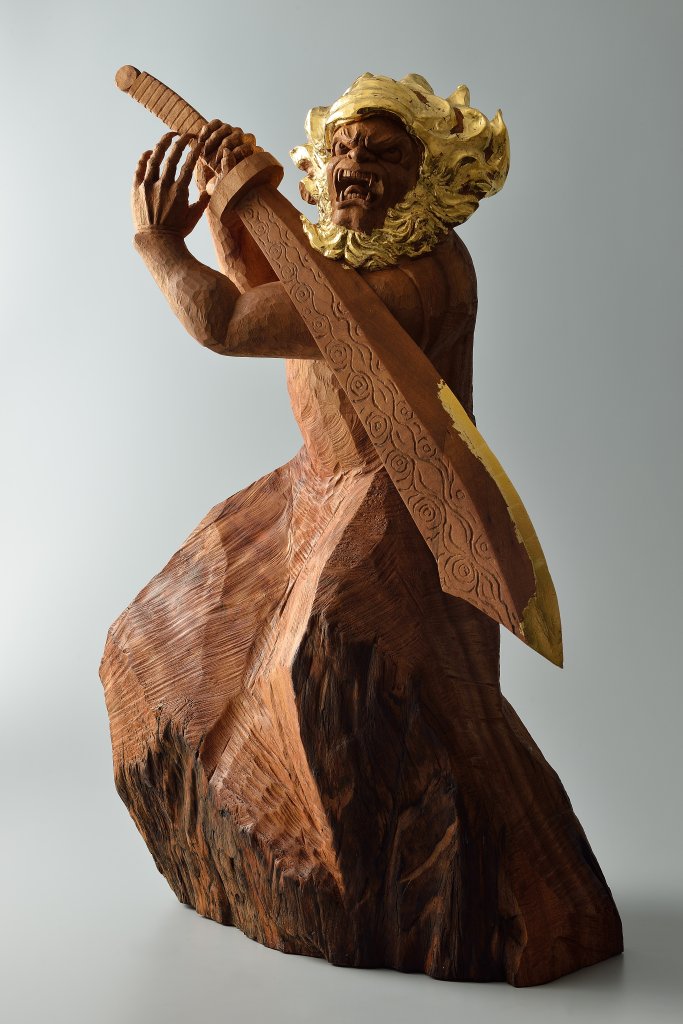 林進昌藝術家《功夫俠客英雄再現》系列作品〈金毛獅王〉2018年