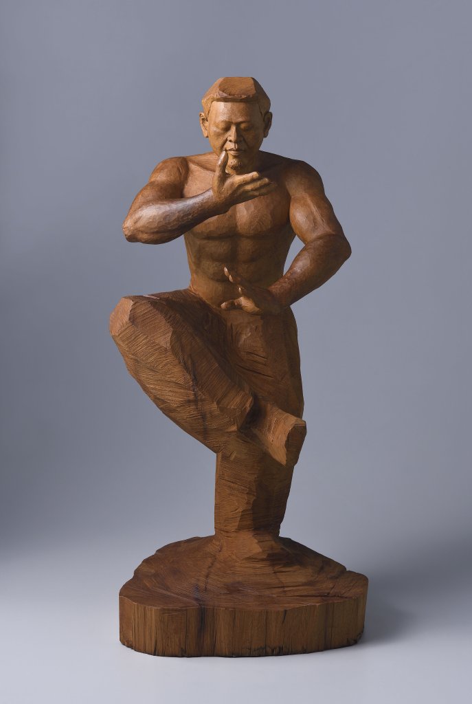 林進昌藝術家《功夫俠客英雄再現》系列作品〈全神貫注〉 2024年