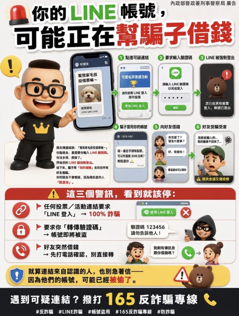 你的LINE帳號 可能正在幫騙子借錢