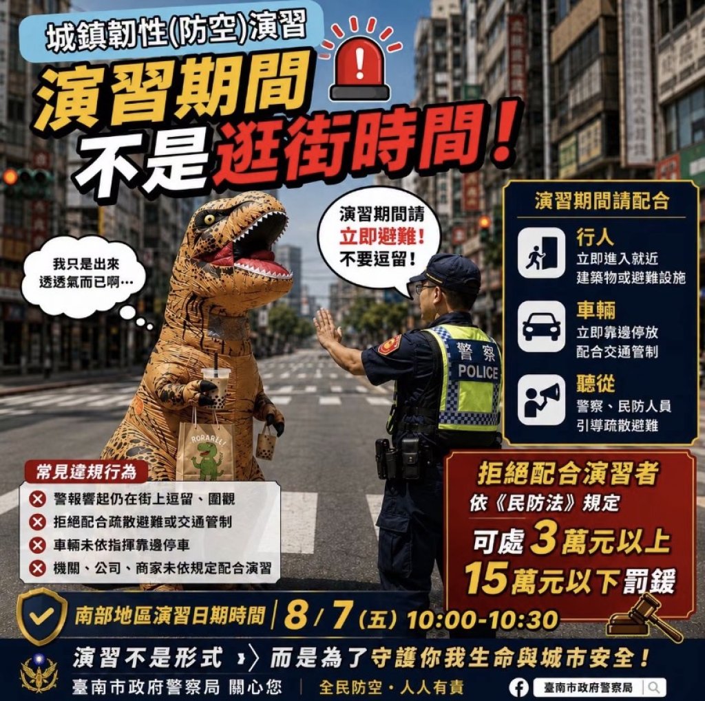 115年8月7日 城鎮韌性(防空)演習