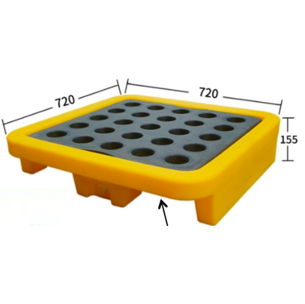 黃色洩漏承接棧板（單桶）