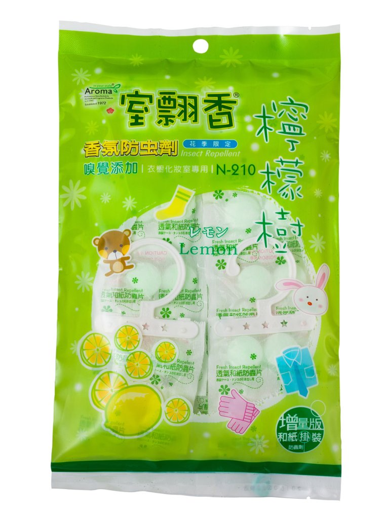 N-210   檸檬和紙掛裝防蟲錠225g