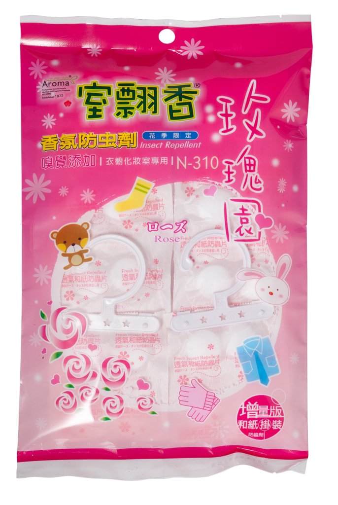 N-310   玫瑰和紙掛裝防蟲錠225g