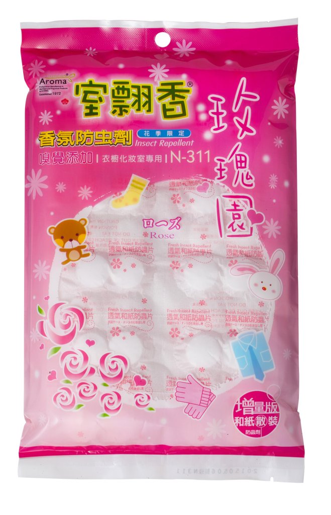 N-311   玫瑰和紙散裝防蟲錠300g