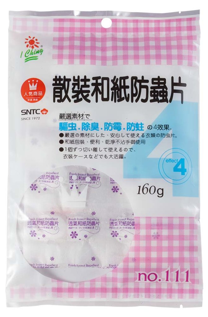 N-111   散裝和紙防蟲片160g
