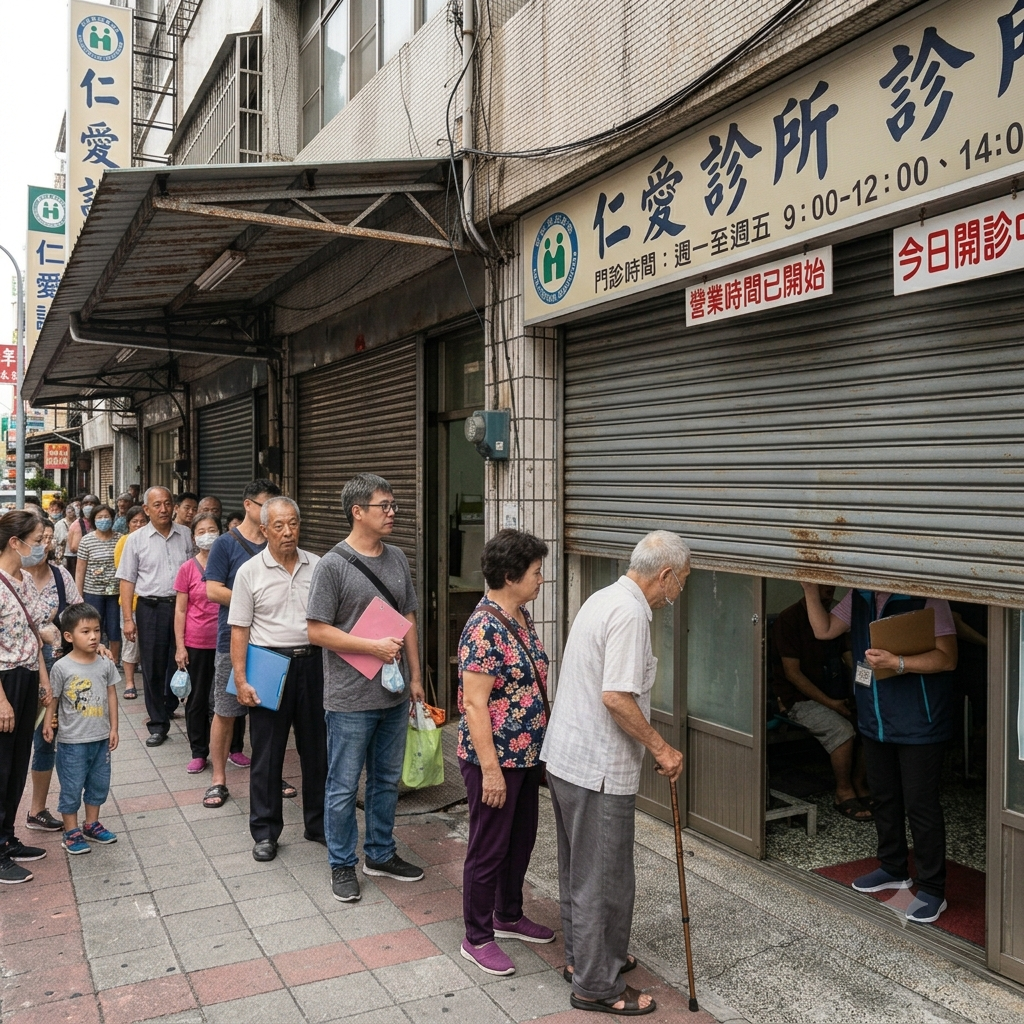 營業時間到了，門卻只開到一半就卡死？