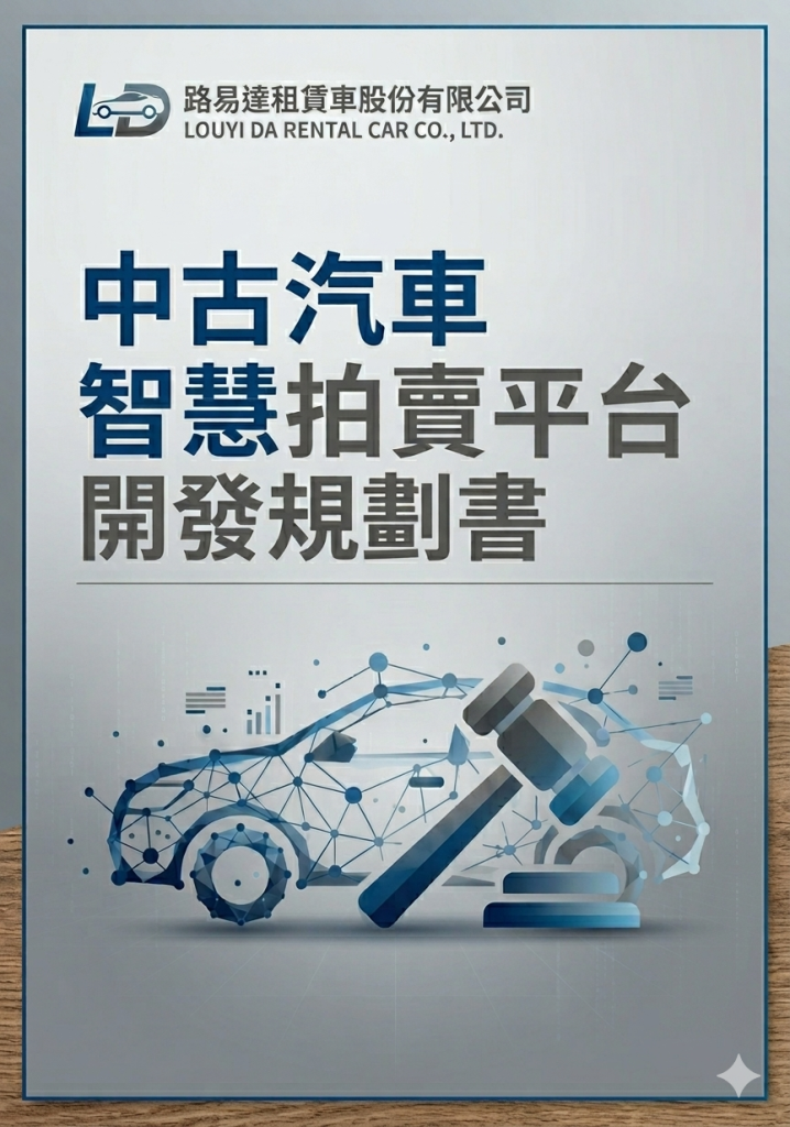 路易達租賃車股份有限公司 中古汽車智慧拍賣平台開發規劃第二次討論會