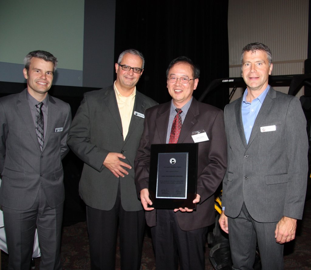 BRP honoured CTI with BRP 2013 Award to at BRP Award Dinner for recognition Quality, Service, and Cost.