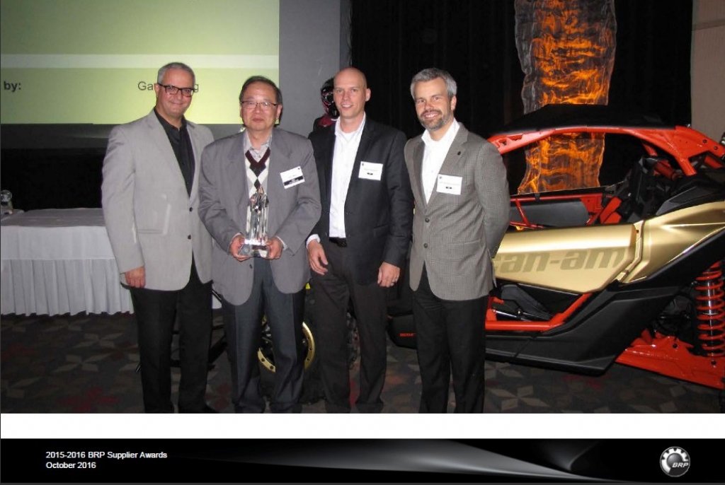 BRP 2015-2016 SUPPLIER OF THE YEAR-Chief Transmission Industry