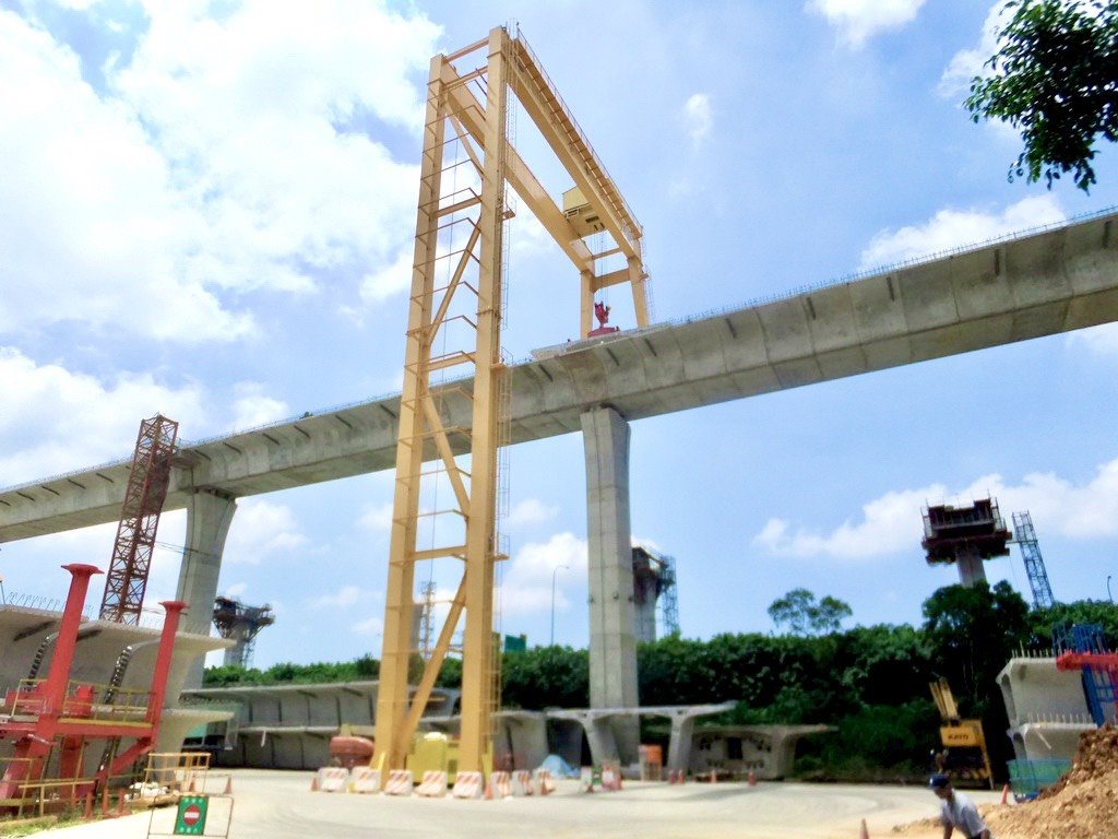國道一號五股楊梅段110噸門型吊車