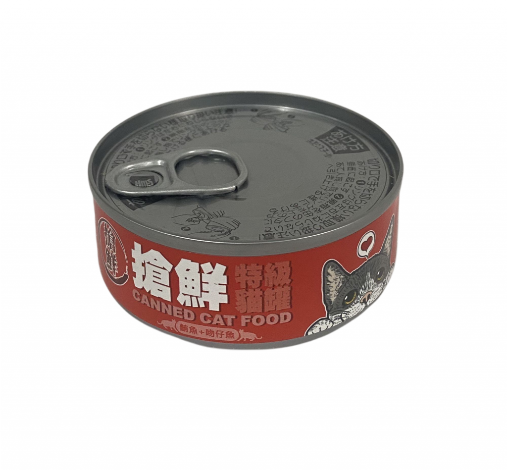 搶鮮特級貓湯罐鮪魚+吻仔魚85g/24入