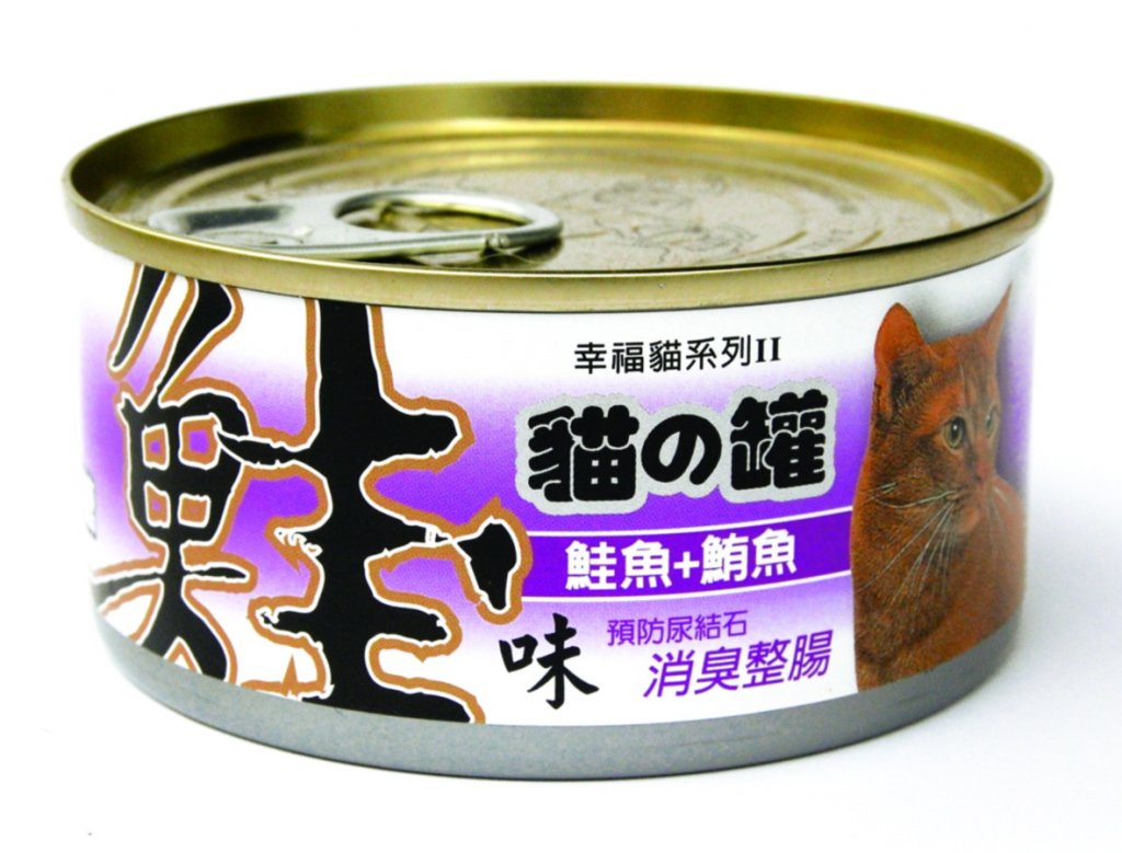 幸福II大貓罐-鮭魚+鮪魚170g/48入
