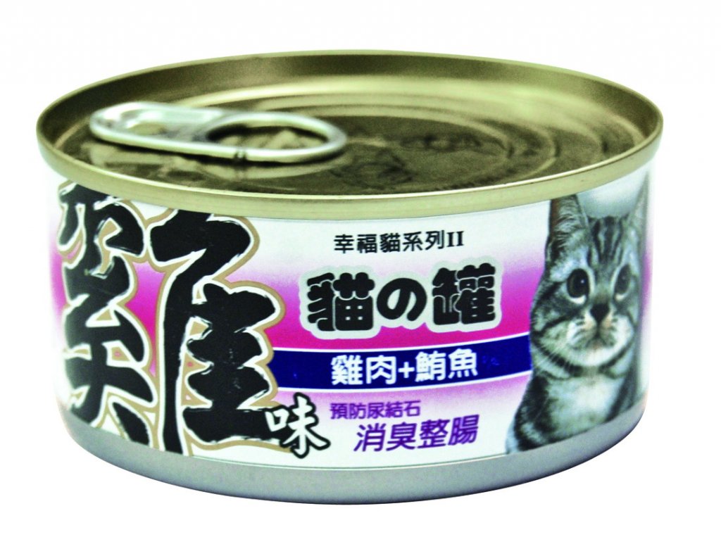 幸福II大貓罐-雞肉+鮪魚170g/48入