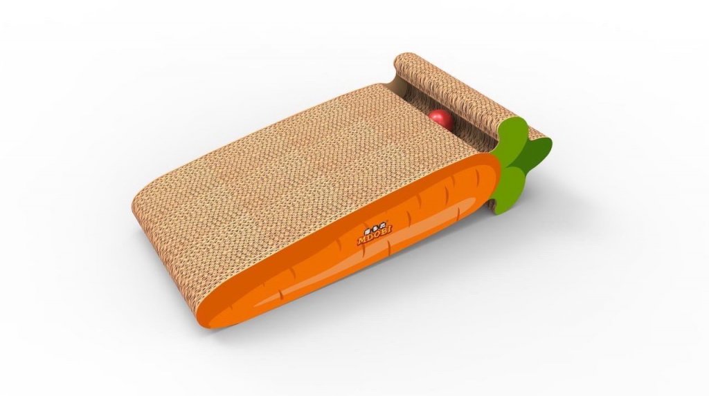 摩多比-養生胡蘿蔔造型紙抓板