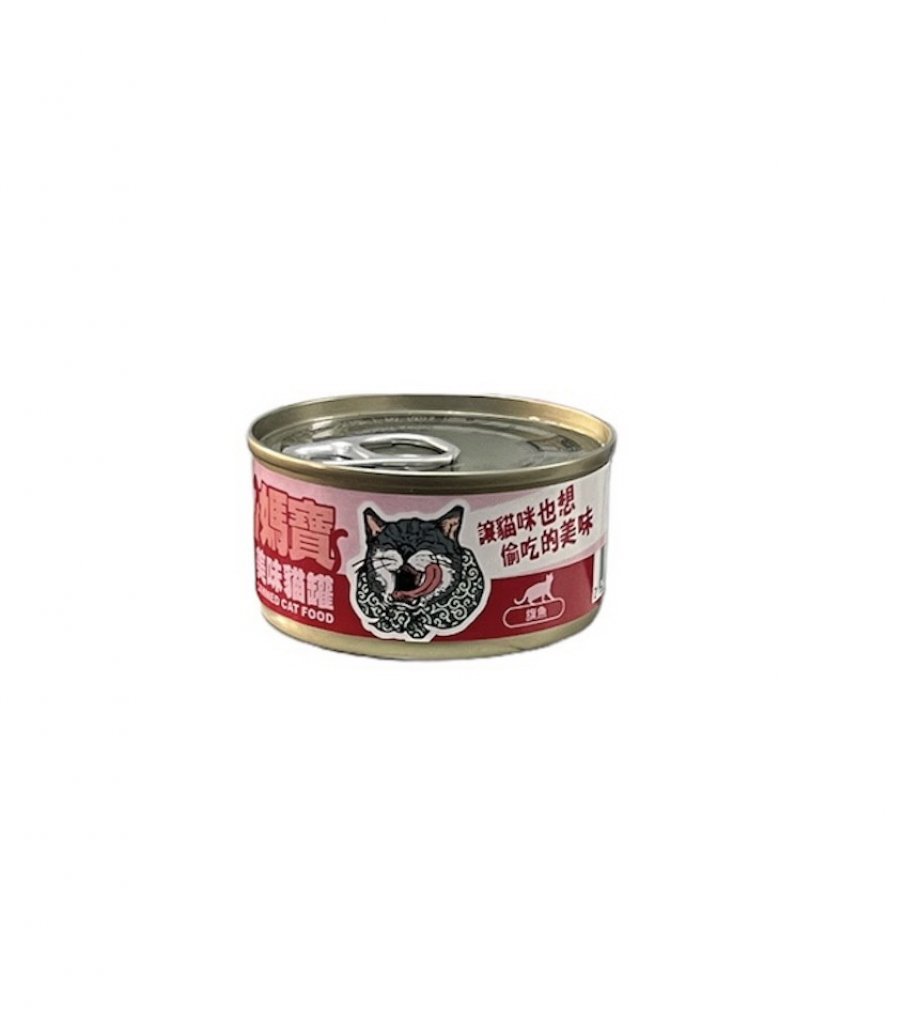 媽寶美味貓罐-旗魚85g/24入