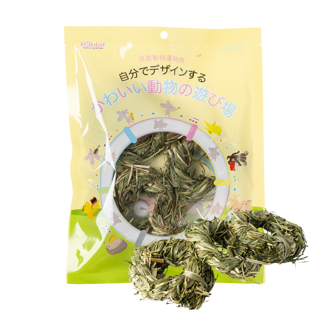 Rabbit提摩西草編磨牙玩具(甜甜圈)3入