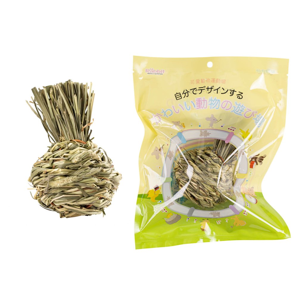 Rabbit提摩西草編磨牙玩具(蘋果造型)