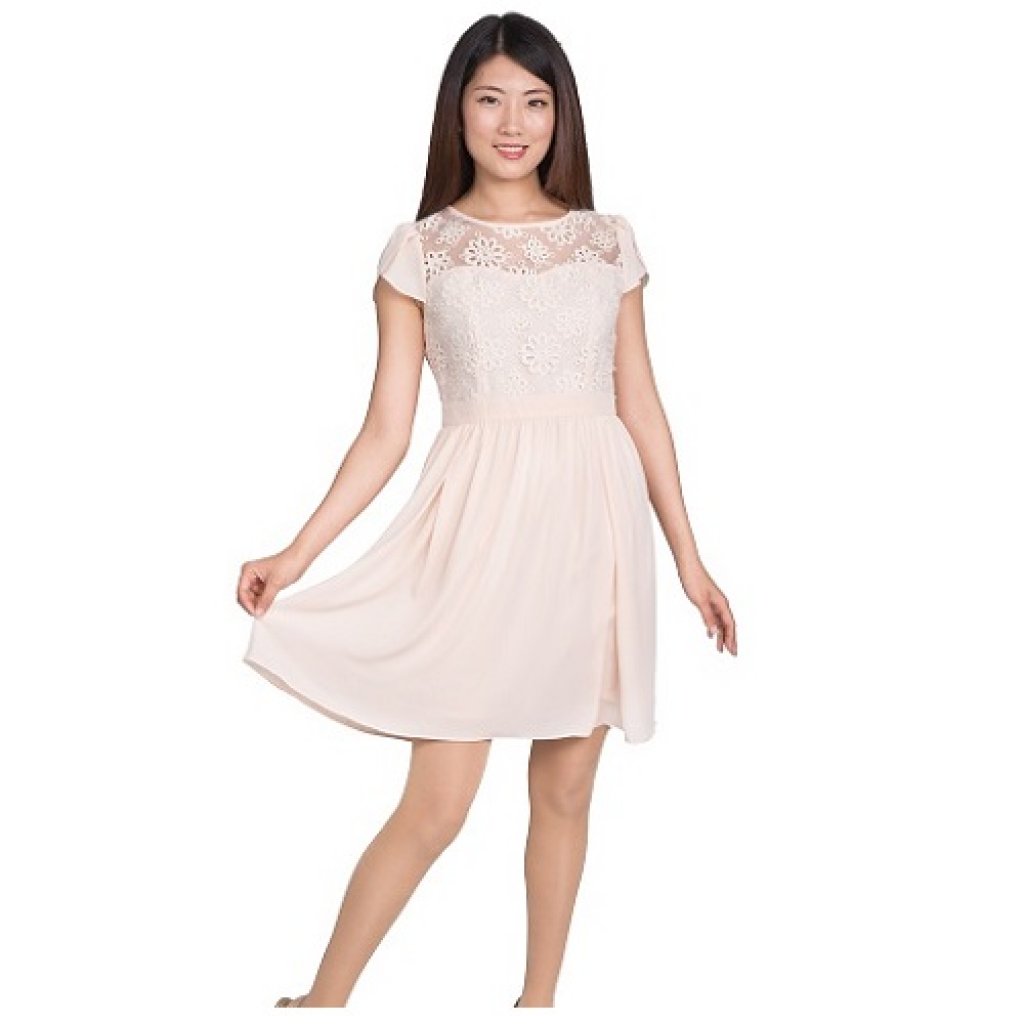 N7550 粉氣質洋裝