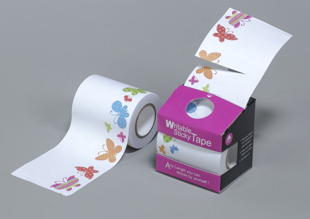 No. 86615-5  Butterfly design writable sticky tape in box dispenser W: 6 cm