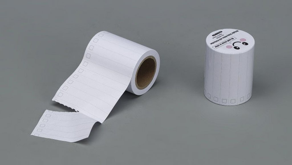 No. 86626-WHtodo  White paper to do design writable sticky tape with perforation W: 5 cm