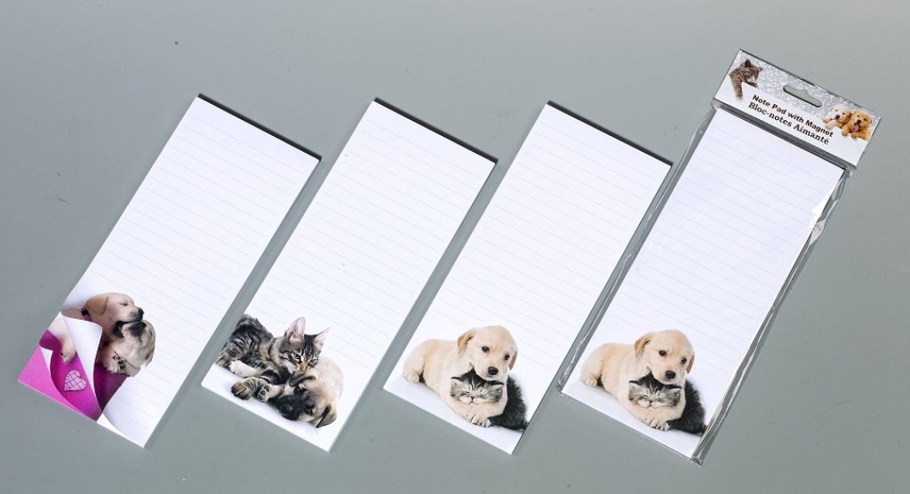 No. 50386 Dog & Cat design shopping list with magnet