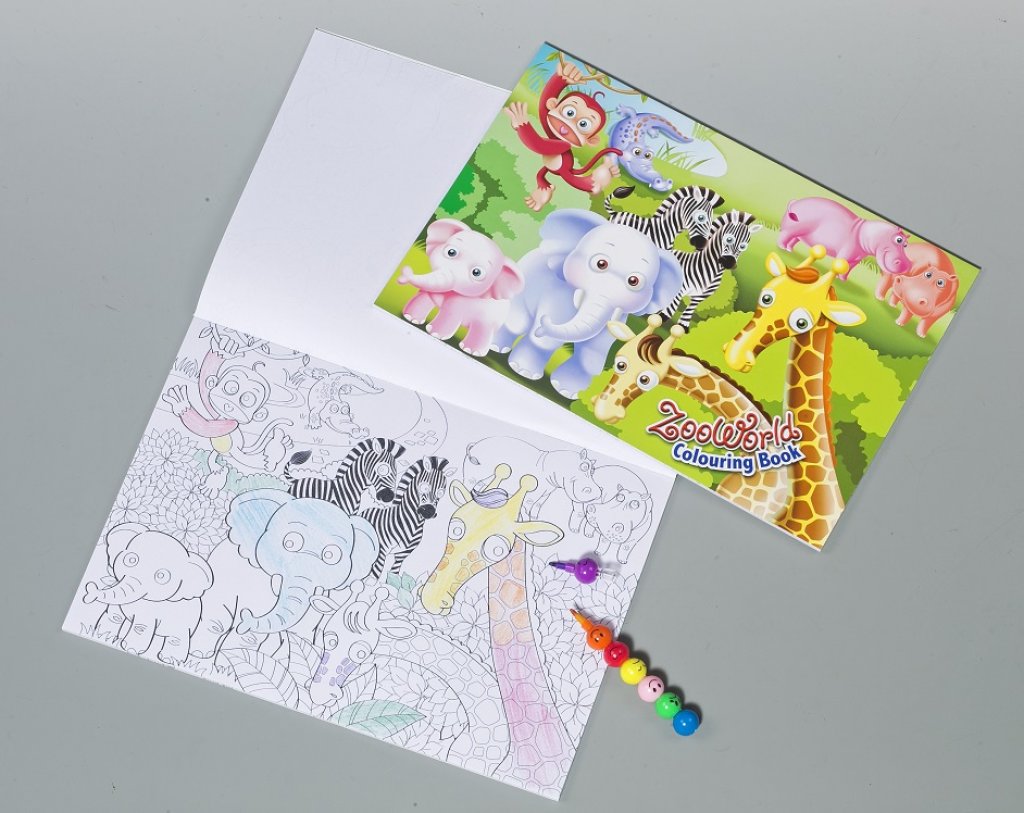 No. 85164  Animal designs soft cover coloring book without color pen