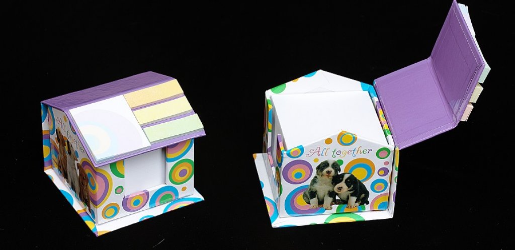 No. 670xx  House shaped memo and sticky notes set