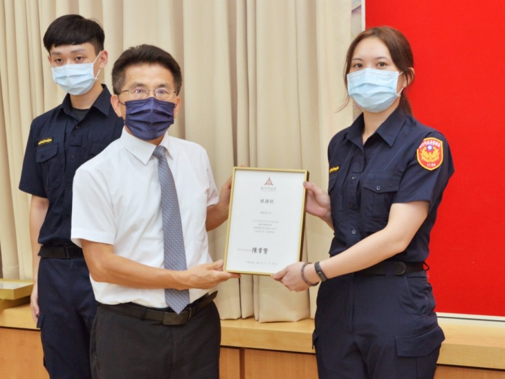 竹市治安會報表揚5名績優員警　警員施佩宜多次獲績優員警表揚