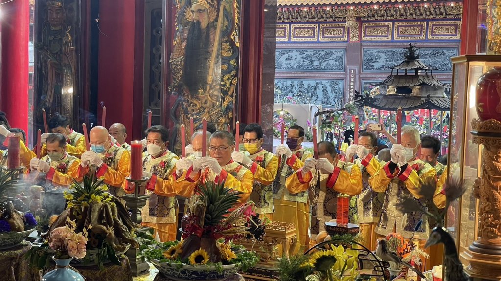 台南正統鹿耳門聖母廟今舉行安座四十一週年安座大典