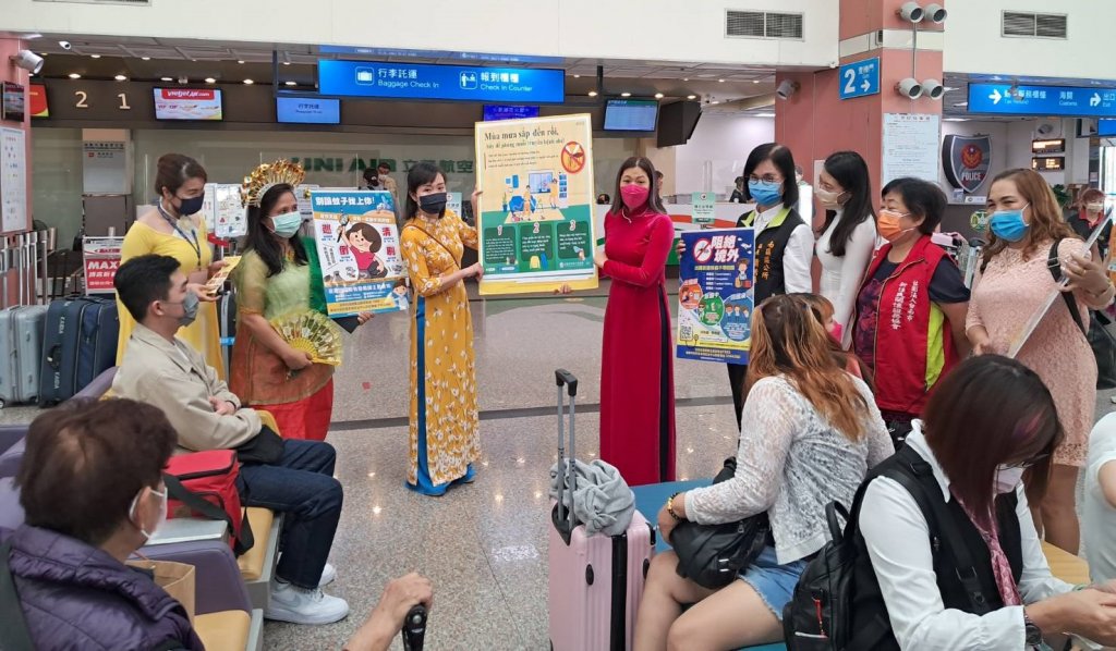 阻隔境外登革熱 南區公所台南機場宣導防疫