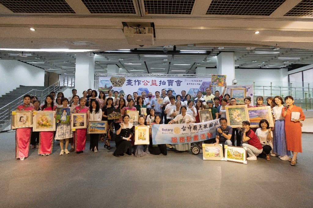台灣畫話協會舉辦公益畫作拍賣會 匯聚愛心燃點身障孩子希望之光