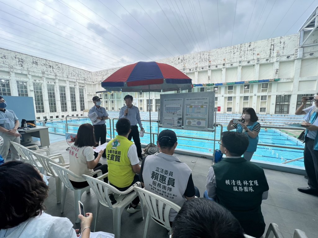 台南市議會民政教育委員會會勘新營體育場及新民國小等地