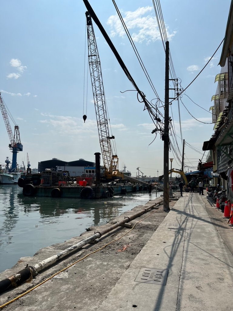 旗后漁港碼頭整建工程加速進行中  提供漁船安全友善及便利作業環境