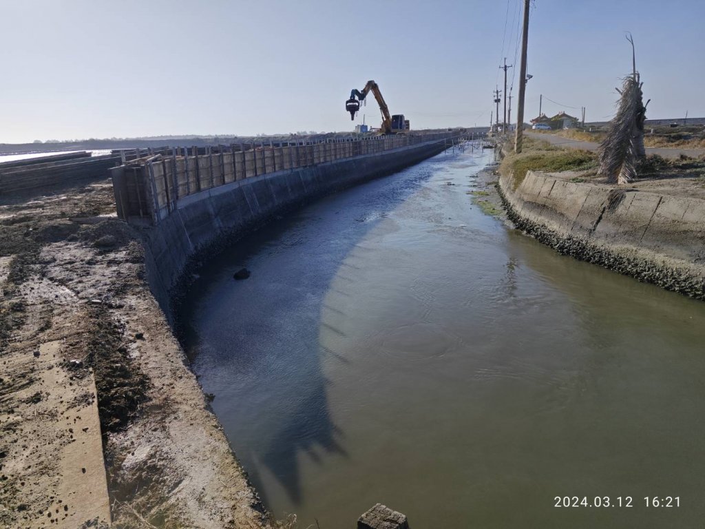 降低北門三寮灣淹水風險 部落排水系統持續整治