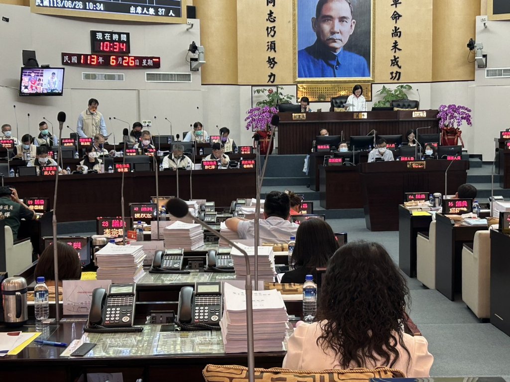 臺南市議會第3次定期會所有提案審議完畢 通過逾14億墊付預算