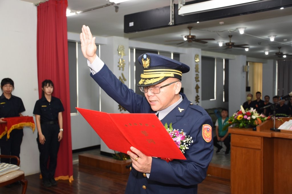 苗栗縣警察局通霄分局卸、新任分局長交接典禮