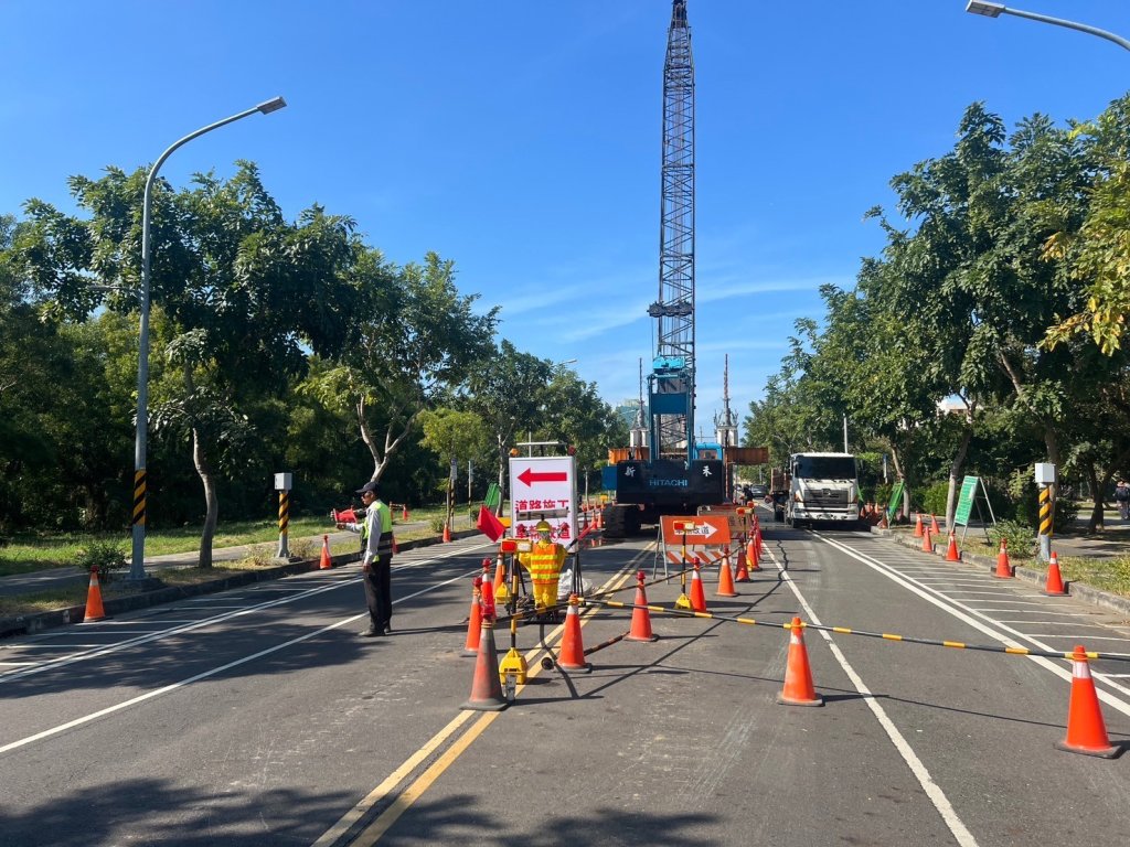 黃偉哲指示市府相關局室 協助國土管理署下水道分署污水工程施工安全 確保民眾通行安全