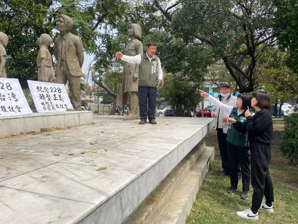 台南市議員蔡筱薇力促文化中心遷移蔣中正銅像