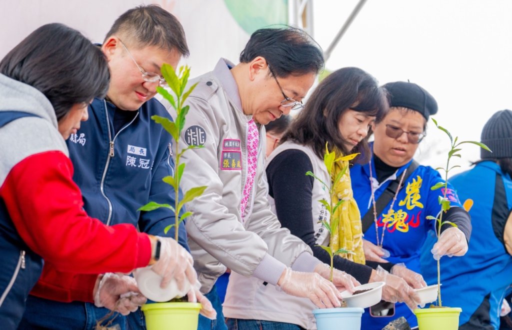 114年度桃園植樹節活動　張善政：導入數位科技提升綠美化效率