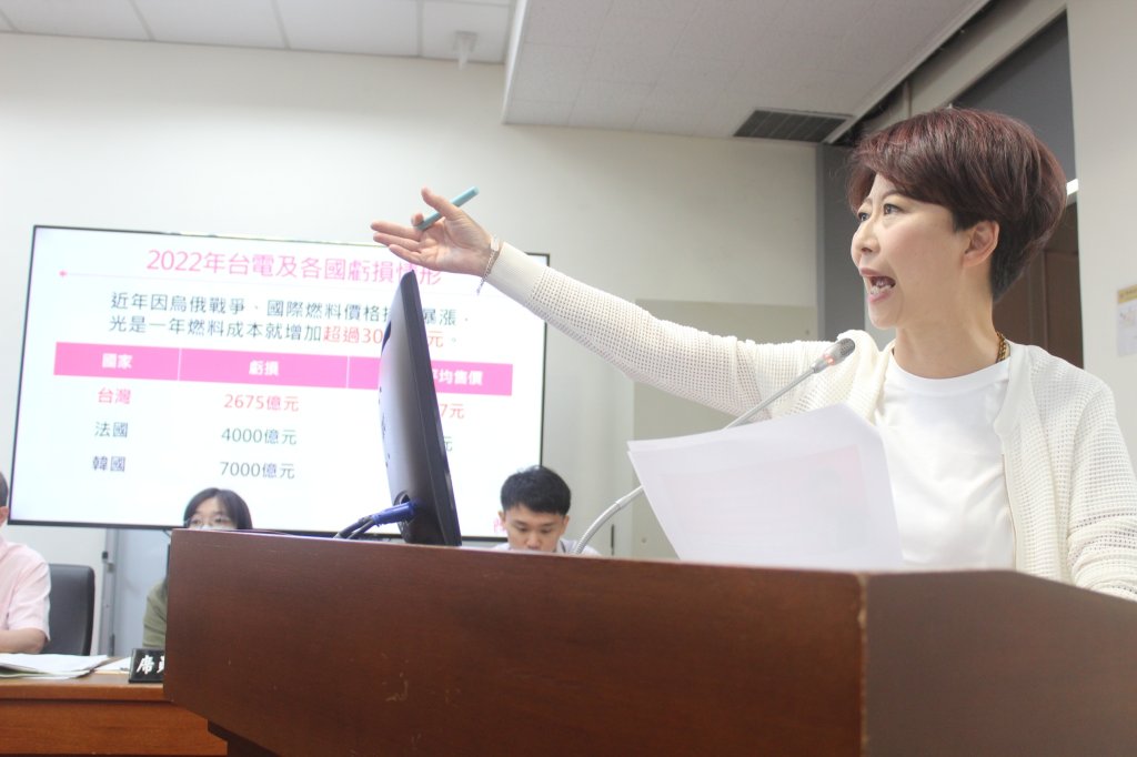 喊話在野黨「台電補助必須過」陳亭妃：鬥爭不應犧牲民生