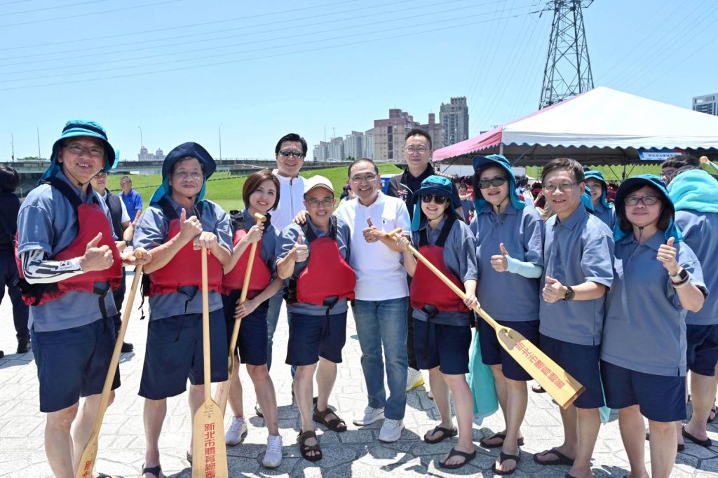 新北市議長盃龍舟錦標賽開賽　侯友宜 用運動歡度端午！