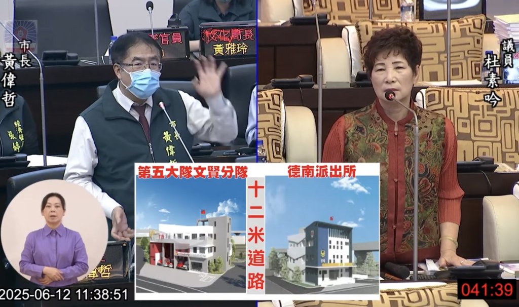 市議員杜素吟關切沙崙科學園區的聯外交通、消防治安、醫療教育等建設進度