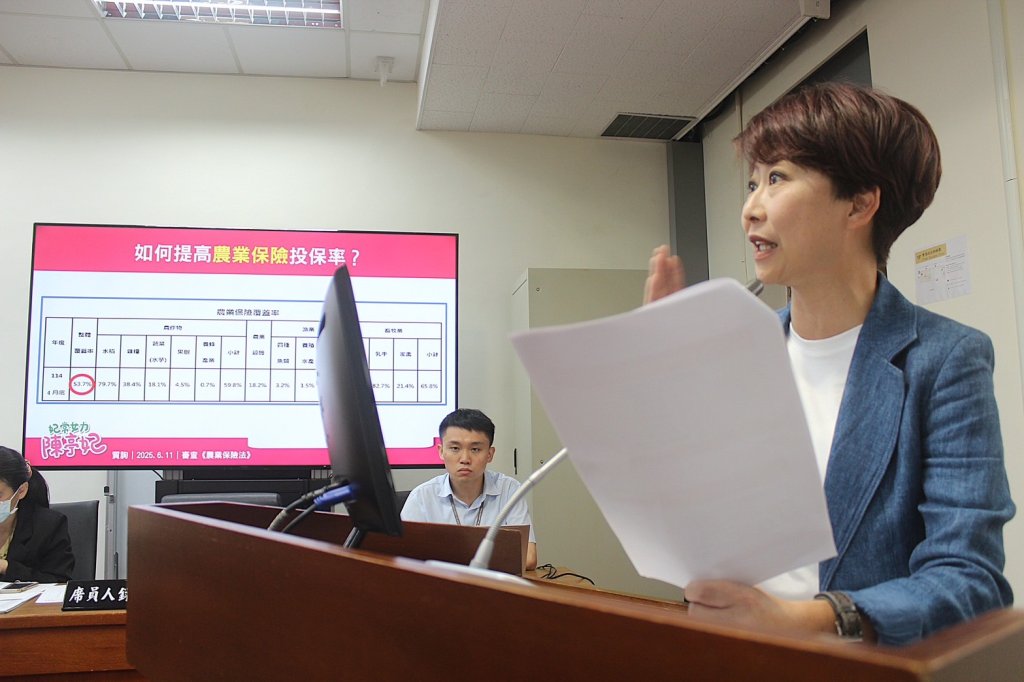 蜂農投保率僅0.7% 陳亭妃：農民不是不保，是怕保了也沒保障