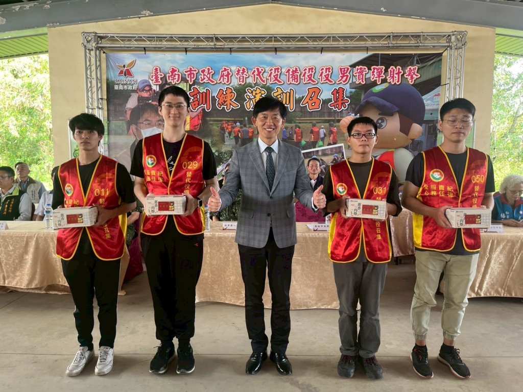南市府辦理「114年第1梯次替代役備役役男實彈射擊」確保國防力量