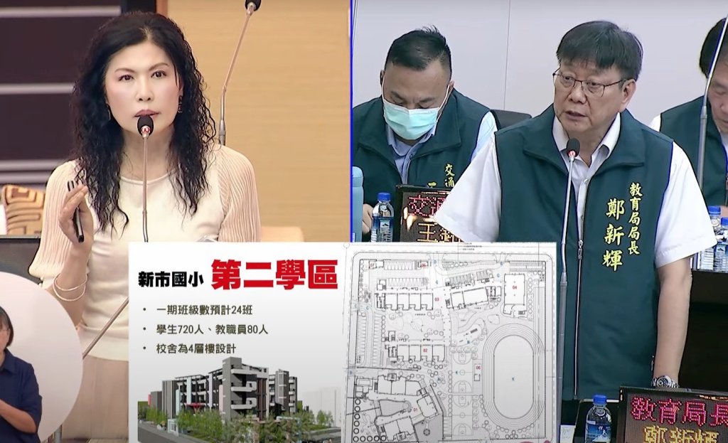 市議員陳碧玉催生新市國小第二學區超前部署