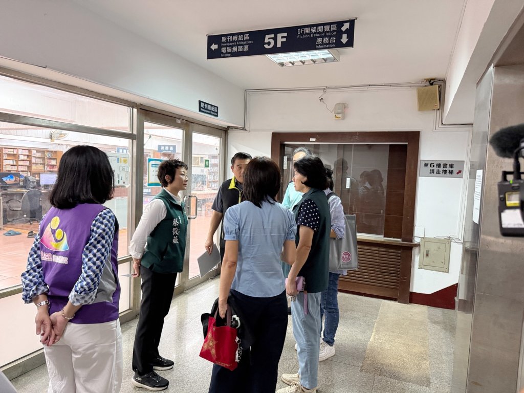 市議員蔡筱薇爭取 將東區親子館遷至林森圖書館 擴大空間提升服務品質